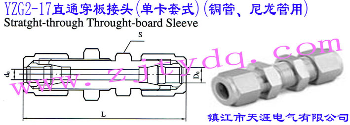 YZG2-17ֱͨ^(οʽ)(~)Straight-through Through-board Sleeve